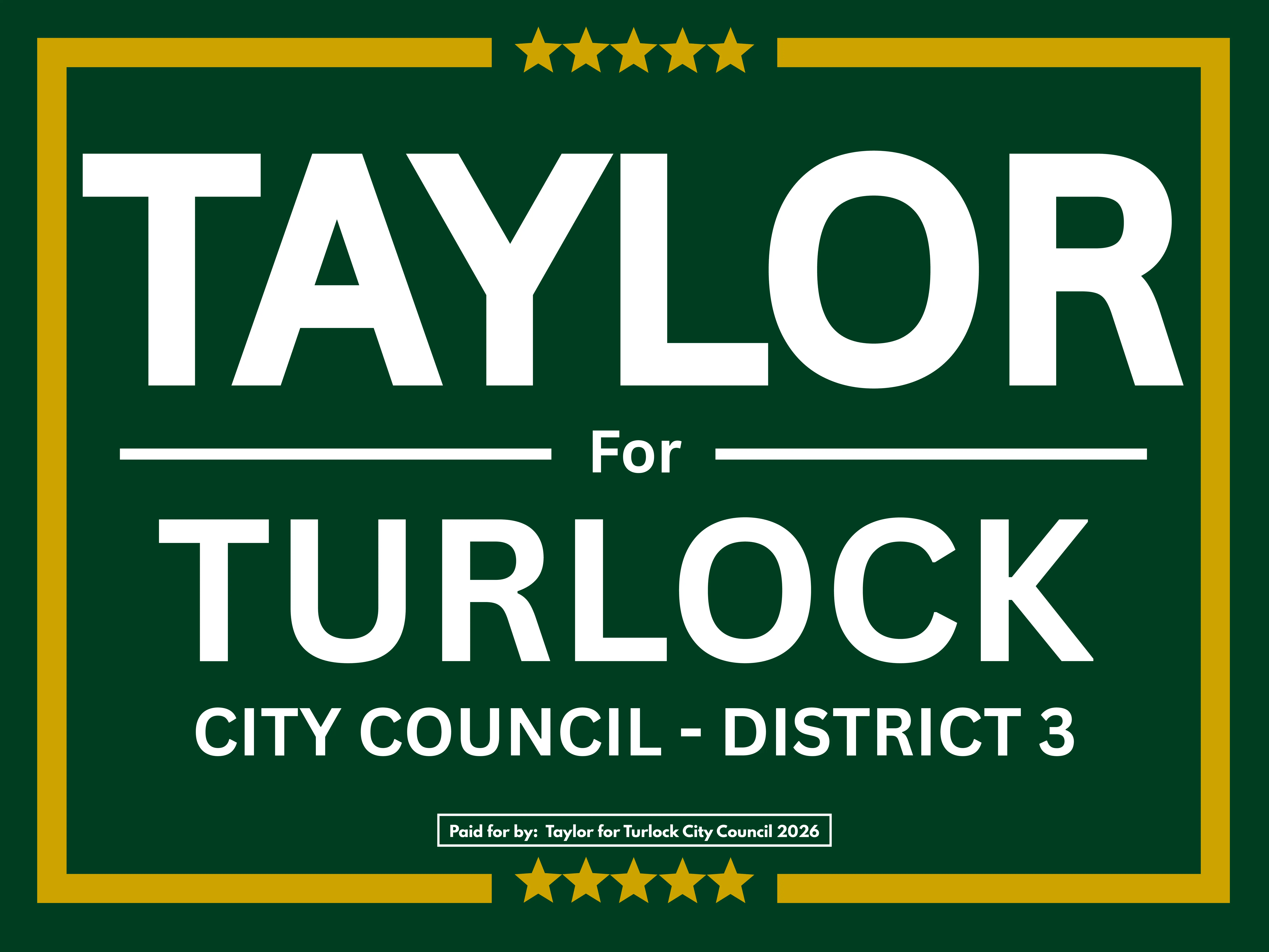 Taylor for Turlock